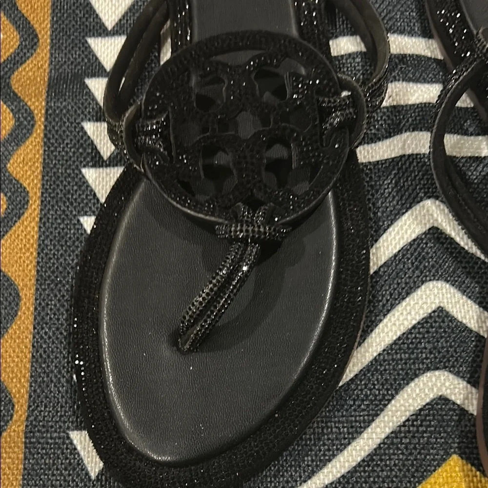 Tory Burch Black Pave Sandals - Picture 6 of 6